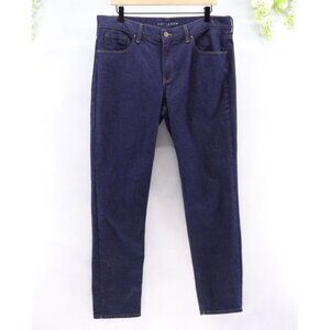 Mott & Bow Women's Slim Boyfriend Straight Leg Dark Blue Jeans Sz 32X30